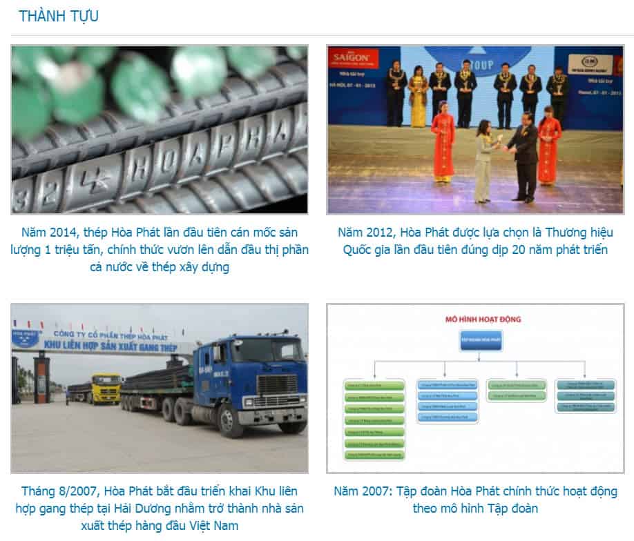 thanh tuu noi bat cua tap doan hoa phat