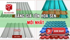 Báo giá tôn hoa sen mới nhất