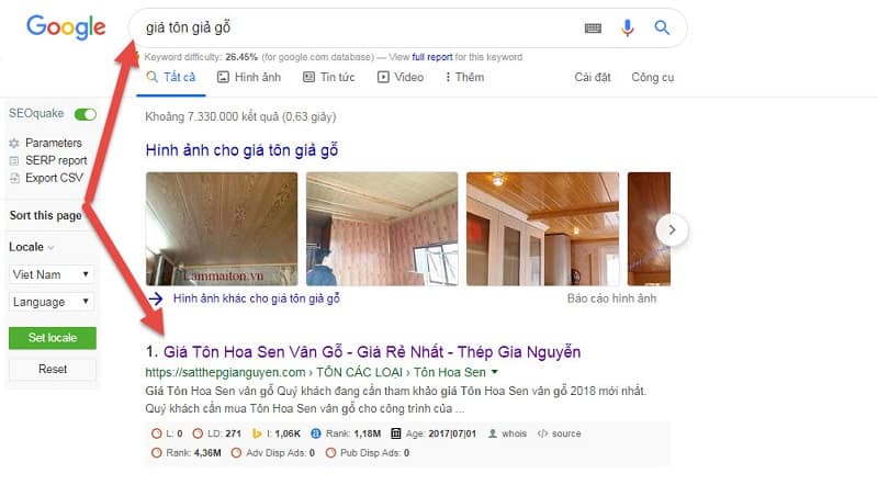 tìm kiếm tôn giả gỗ trên google