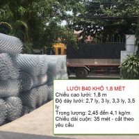Lưới b40 khổ 1,8 mét đa dạng độ dày, cắt theo yêu cầu khách hàng