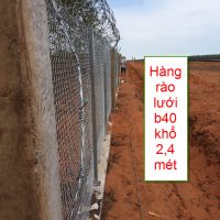 Hàng rào lưới b40 khổ 2,4 mét