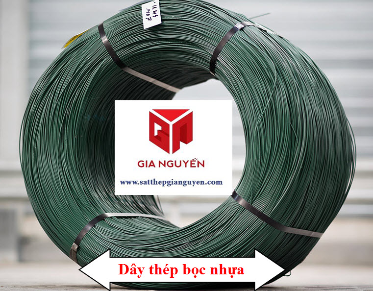 Dây thép bọc nhựa bên ngoài được bọc lớp nhựa PVC giúp tăng độ bền và tính thẩm mỹ