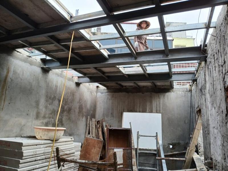 Các công trình cải tạo nhà phố ở Quận 6, thép hình được sử dụng rất phổ biến